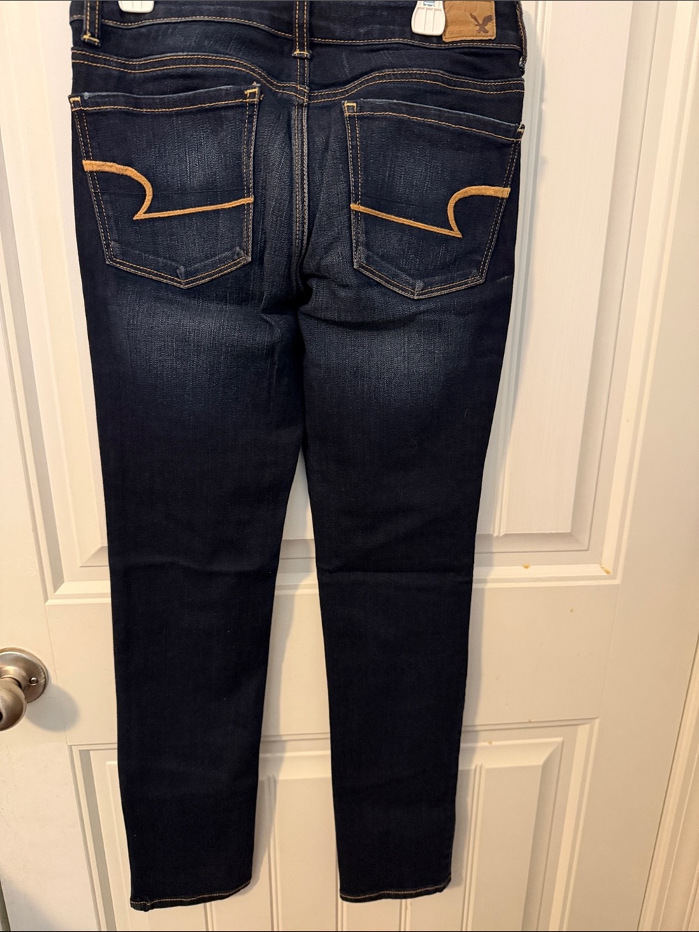American Eagle Outfitters Women's Dark Indigo Skinny Jeans - Picture 7 of 8